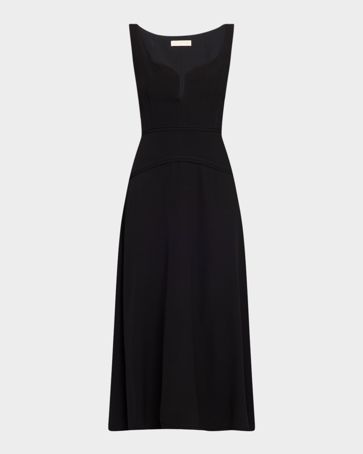 Ulla Johnson Vivi Sweetheart Sleeveless Midi Dres In Black