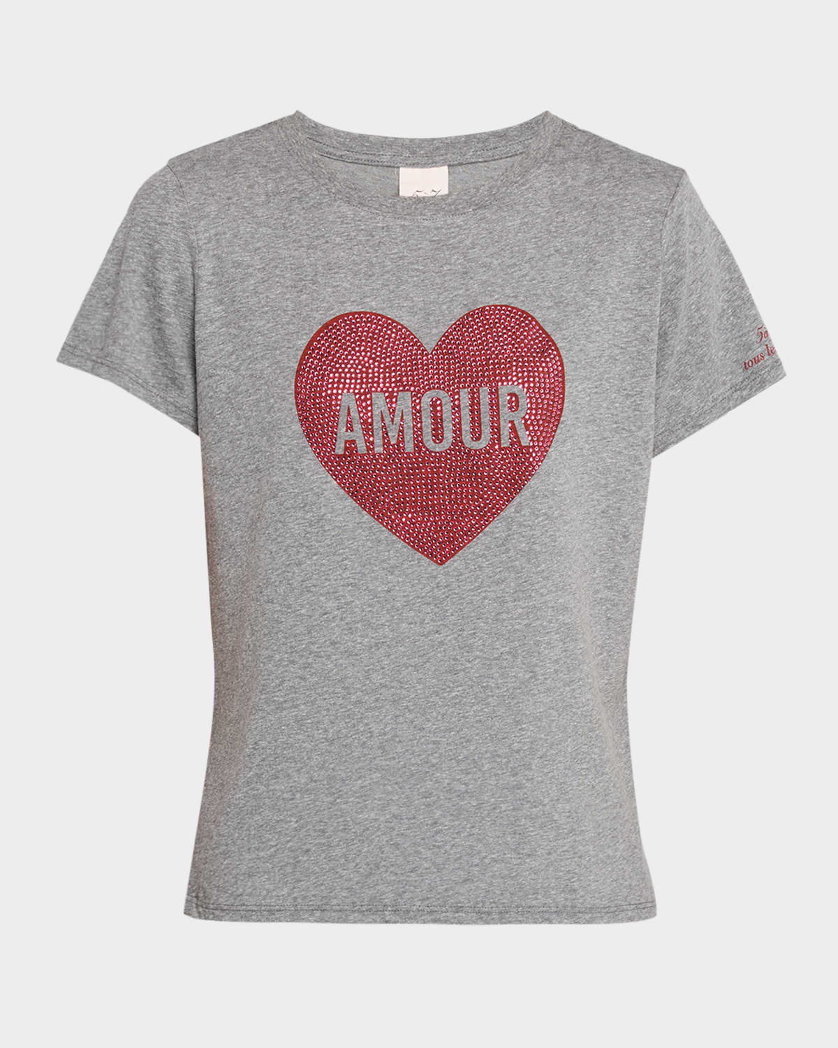 Cinq À Sept The Heatset Amour Heart Tee In Gray