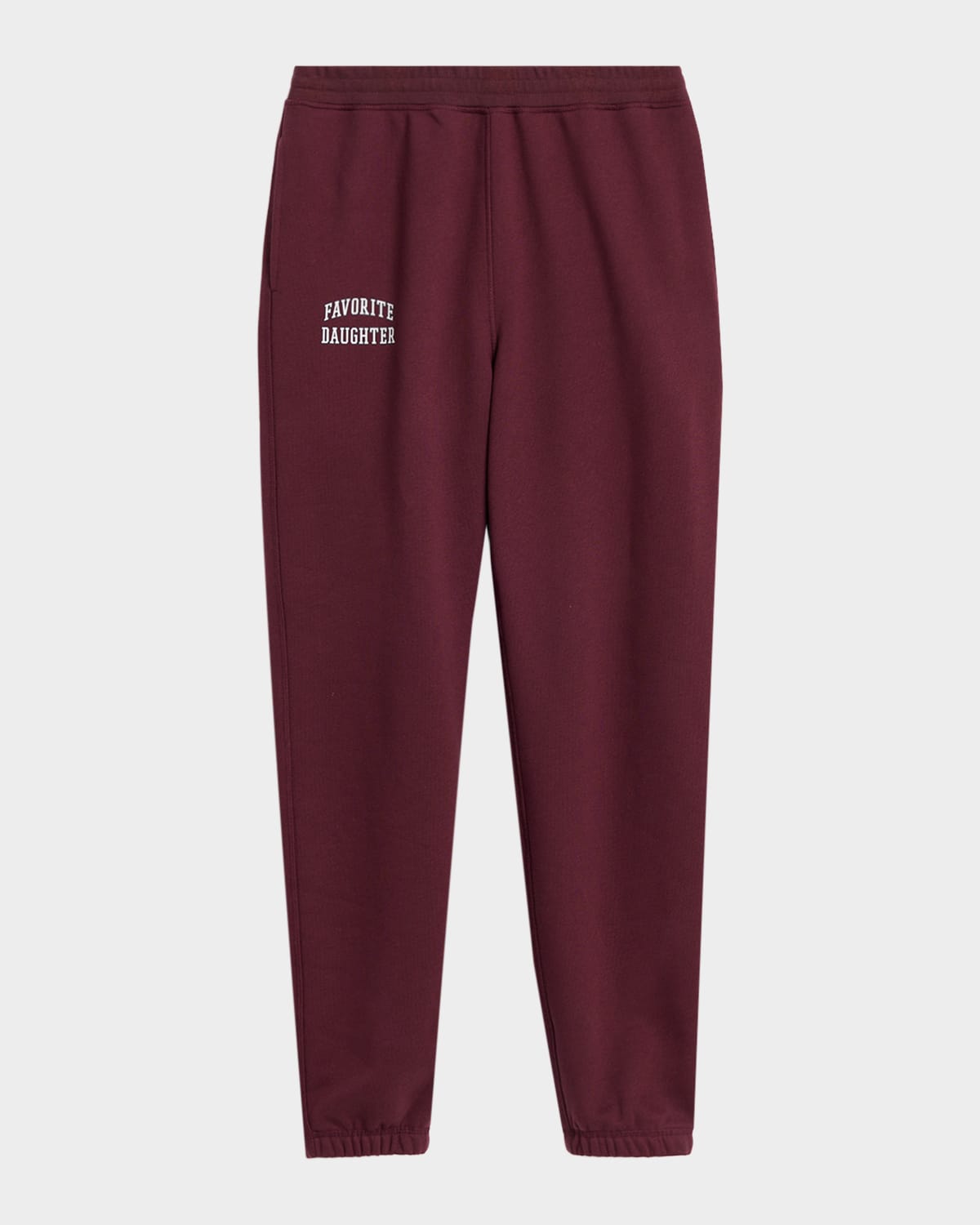Favorite Daughter The Collegiate Logo Joggers In Burgundy