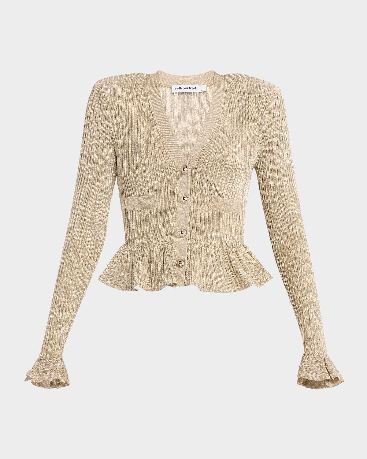 Self-portrait Lurex Peplum Mini Dress In Animal Print