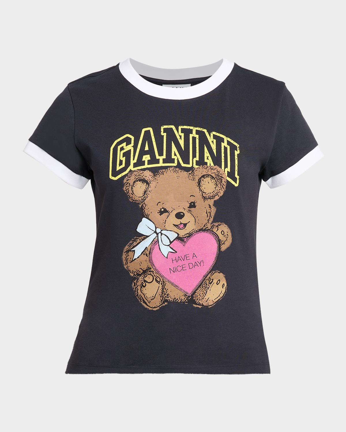 Cotton-Jersey Logo Ringer Tee