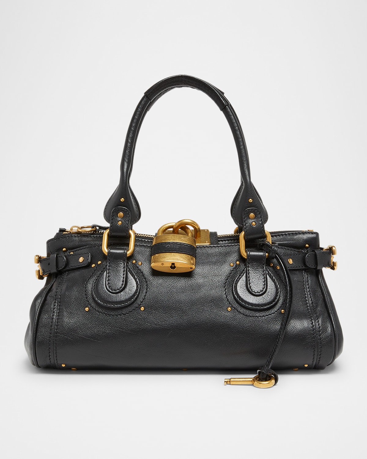 Chloé Chloe Paddington Grained Leather Shoulder Bag