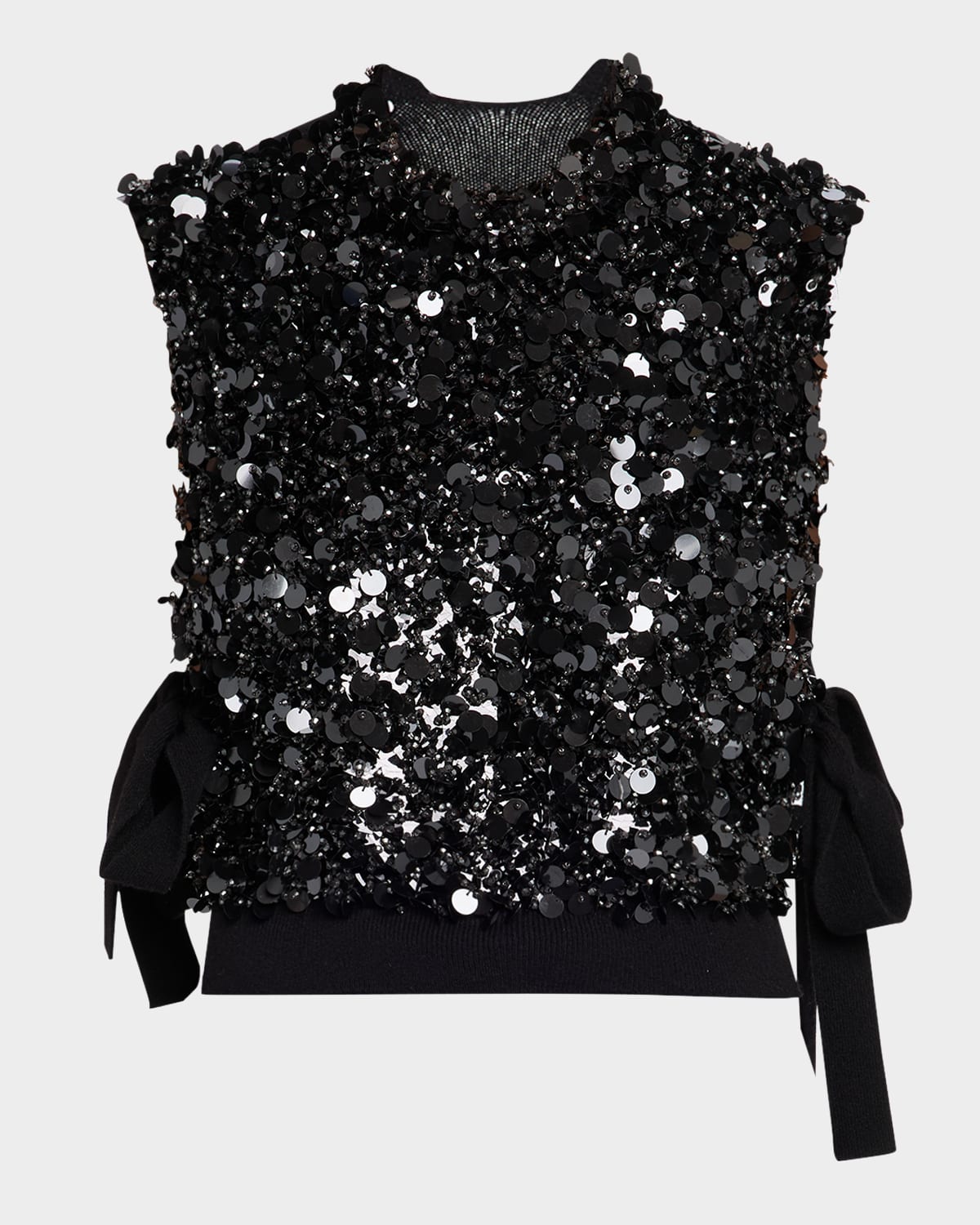 Ulla Johnson Cosima Embroidered Cashmere Vest In Black