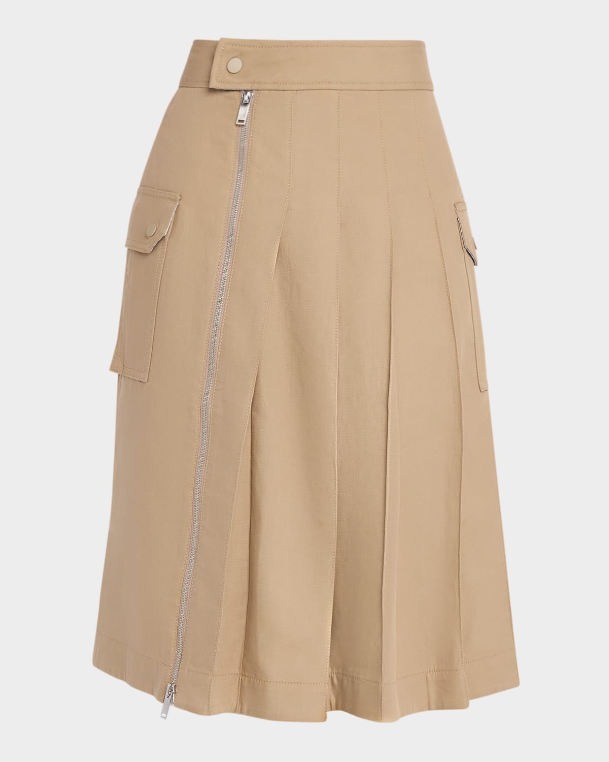3.1 Phillip Lim Pleated Utility Skirt In Nude