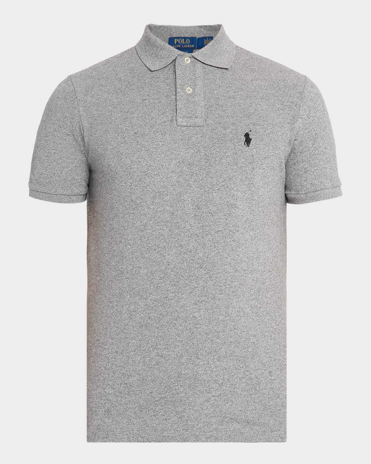 Polo Ralph Lauren Grey Polo Shirt With Pony Detail On The Front