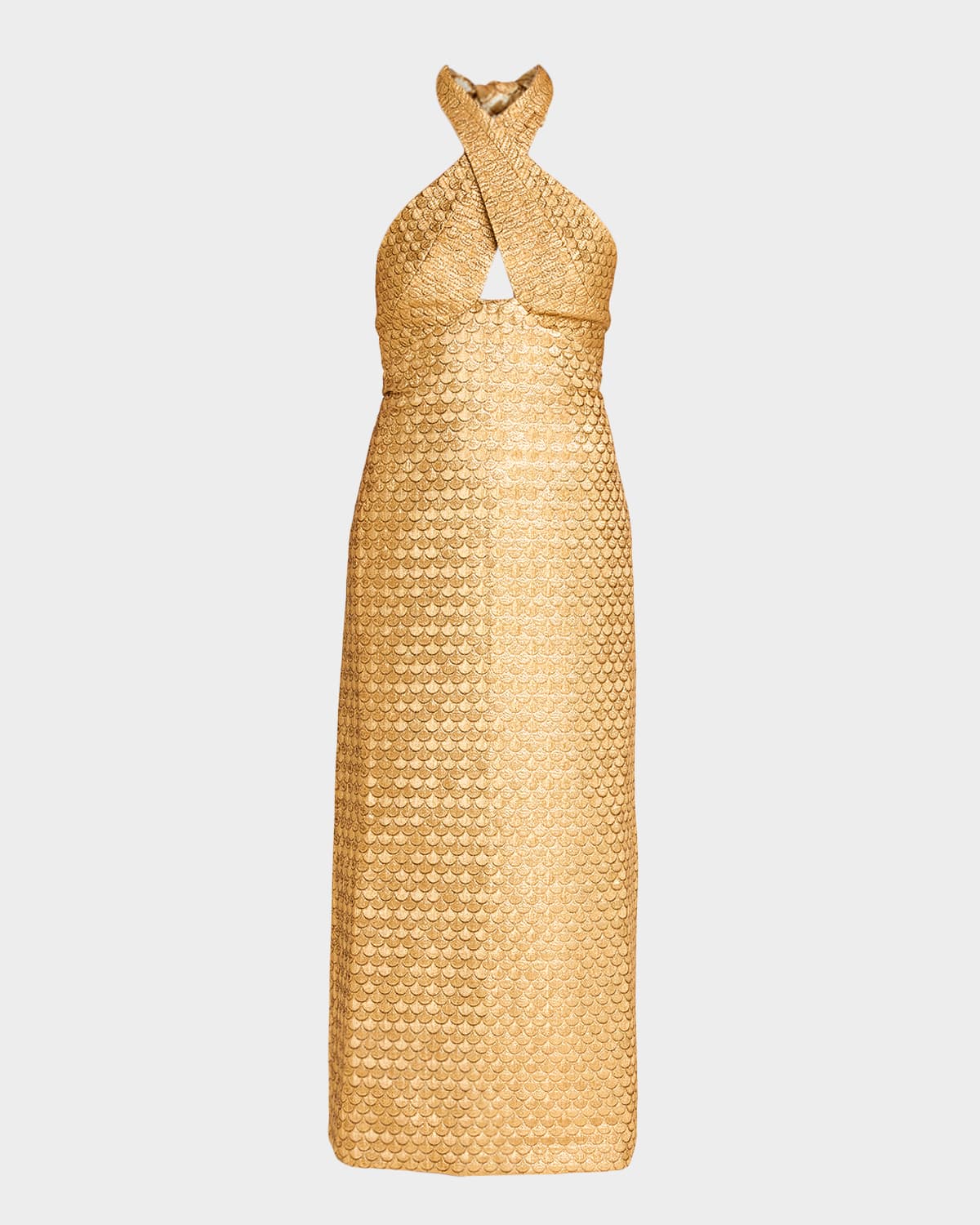 Johanna Ortiz Elegant Expedition Maxi Dress In Brown