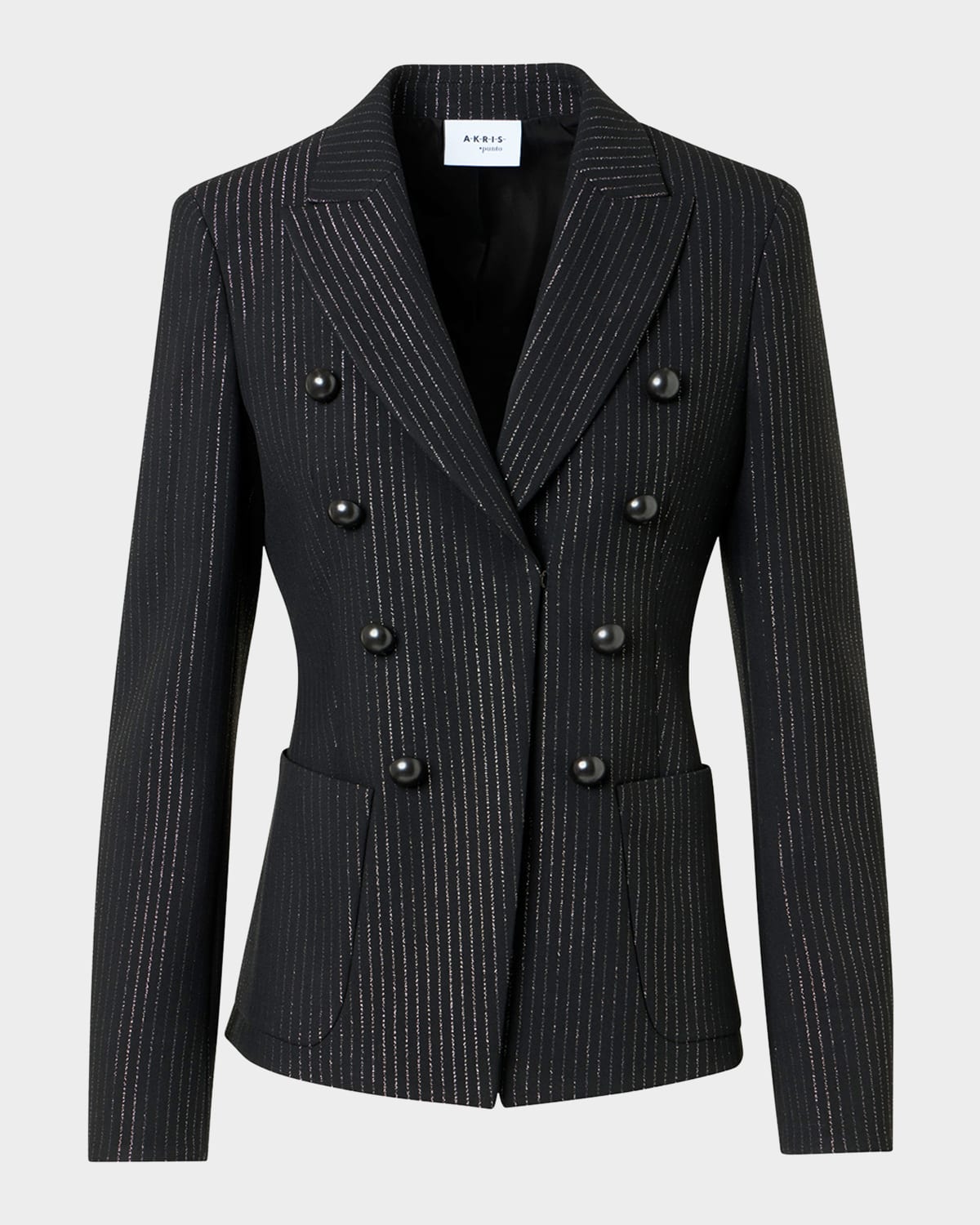 Akris punto Metallic Pinstripe Blazer