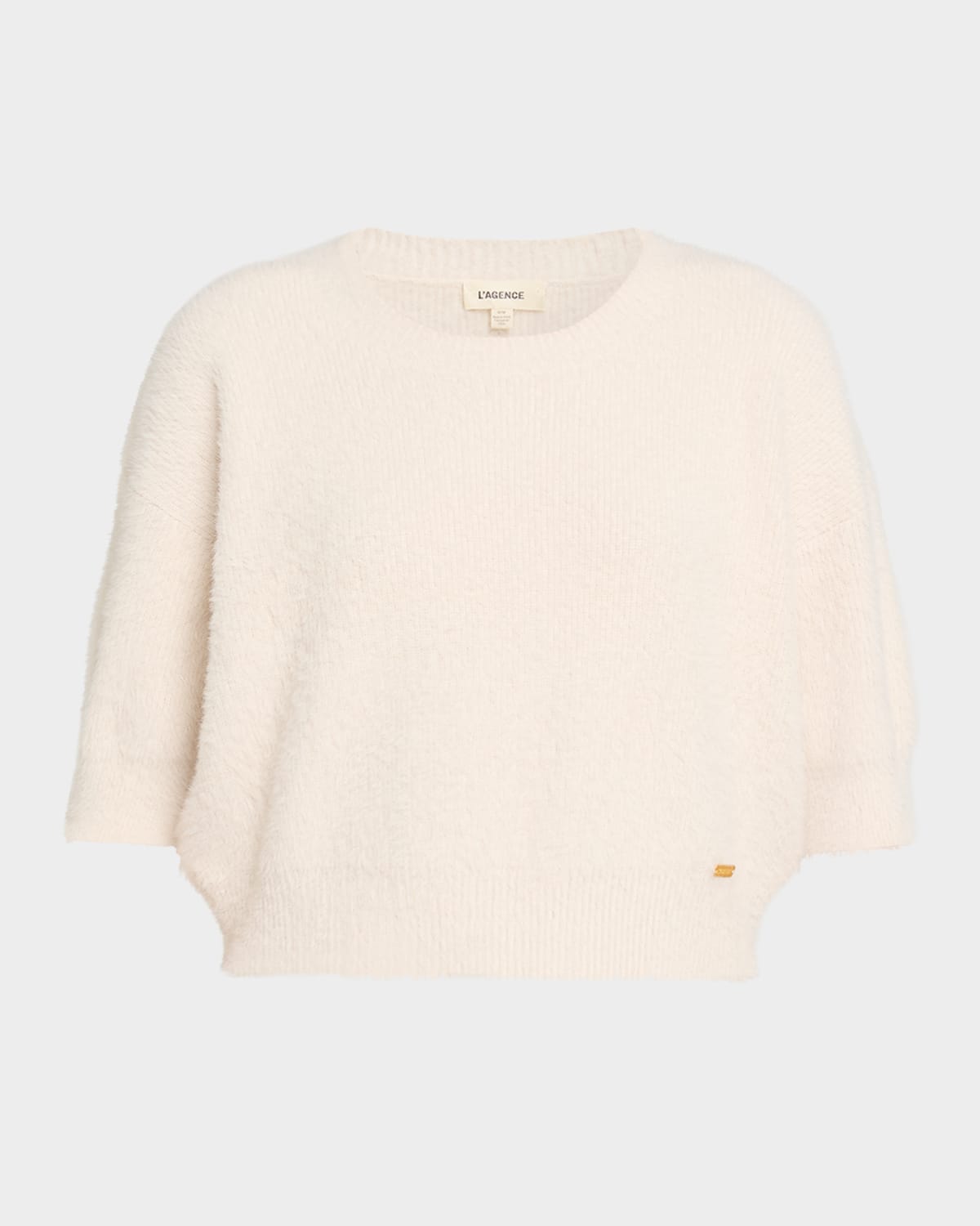 L'agence Guinevere Cropped Pullover In White