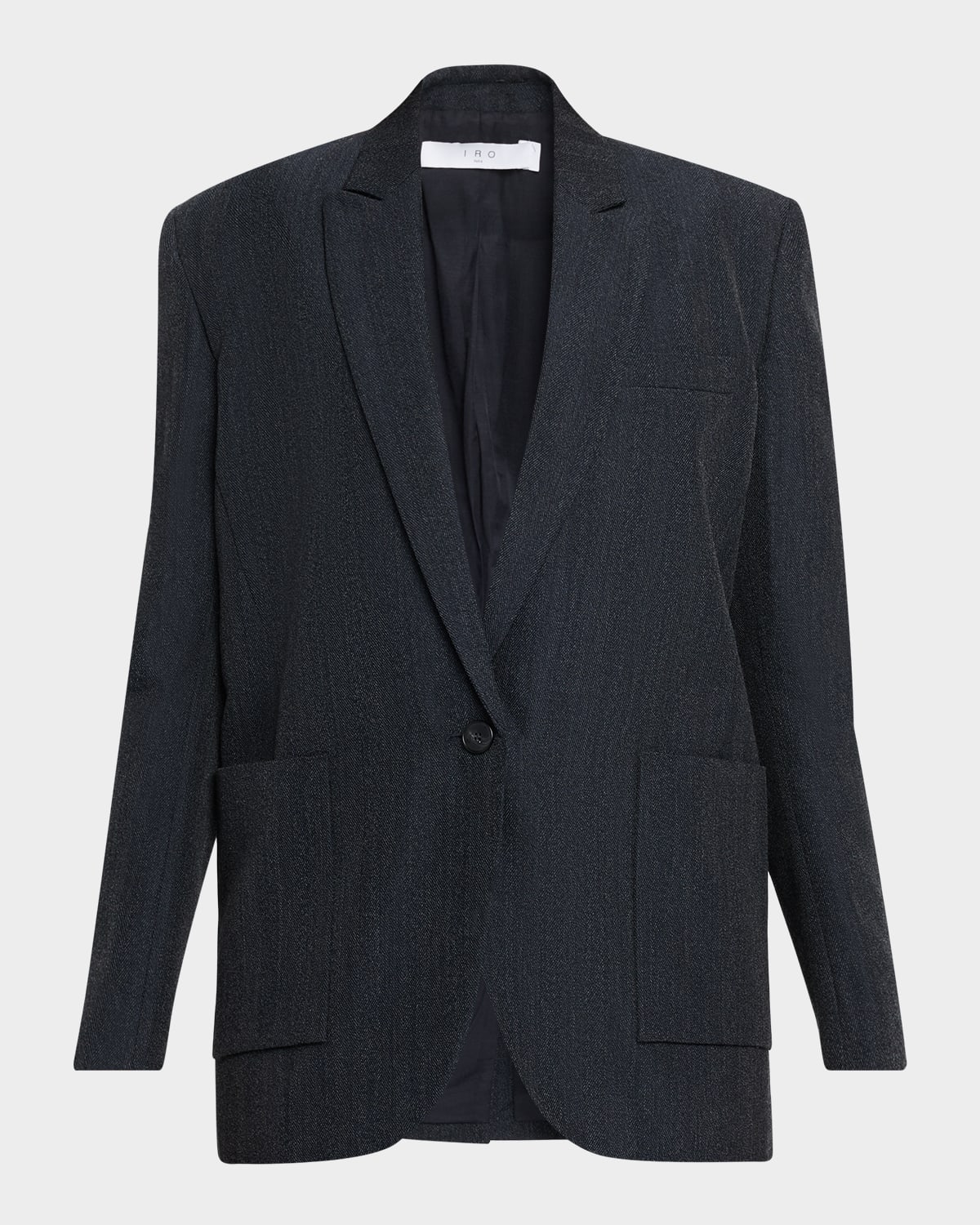 Iro Bonna Wool-blend Blazer In Blue
