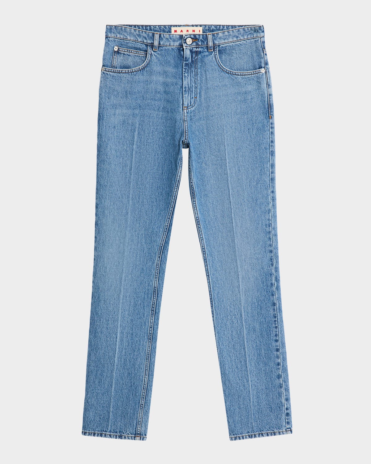 Marni Men's Straight Leg Denim Trousers In Blue