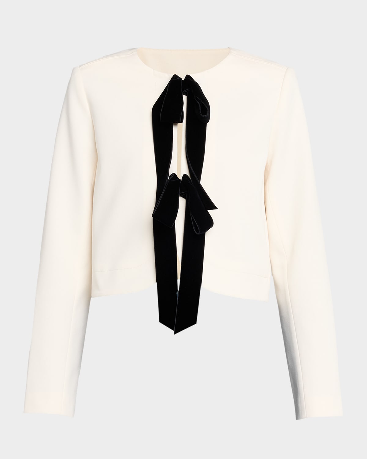 Tanya Taylor Viola Cropped Jacket In Neutral