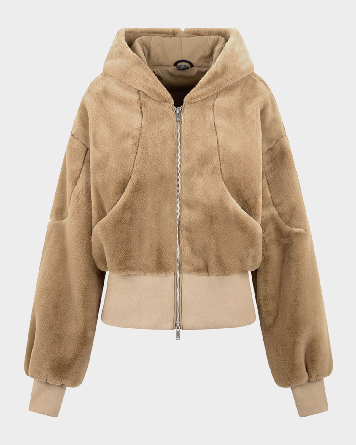 Moose Knuckles Rose De Lima Bunny Jacket With Hood In Gold