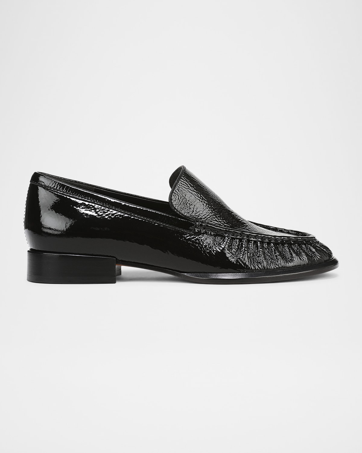 Vince Nora Patent Leather Loafers In Black