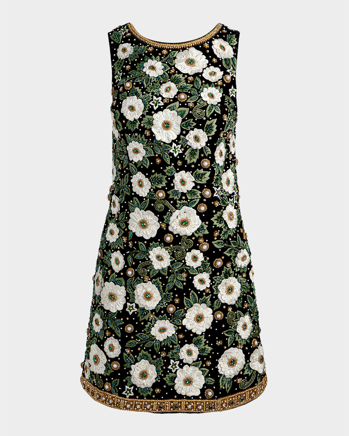Alice And Olivia Lindsey Embellished Mini Gown In Multi