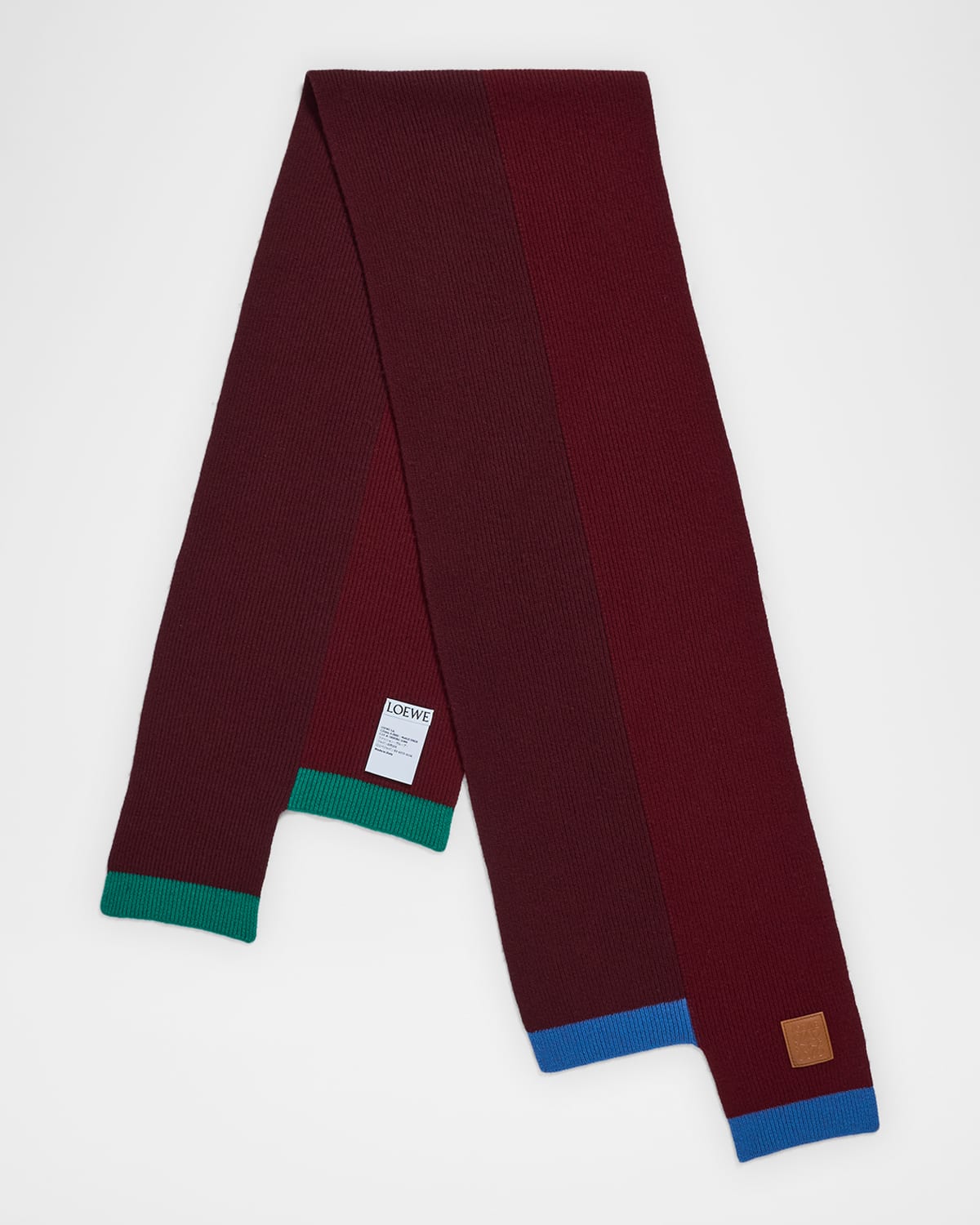 Loewe Asymmetrical Wool Scarf