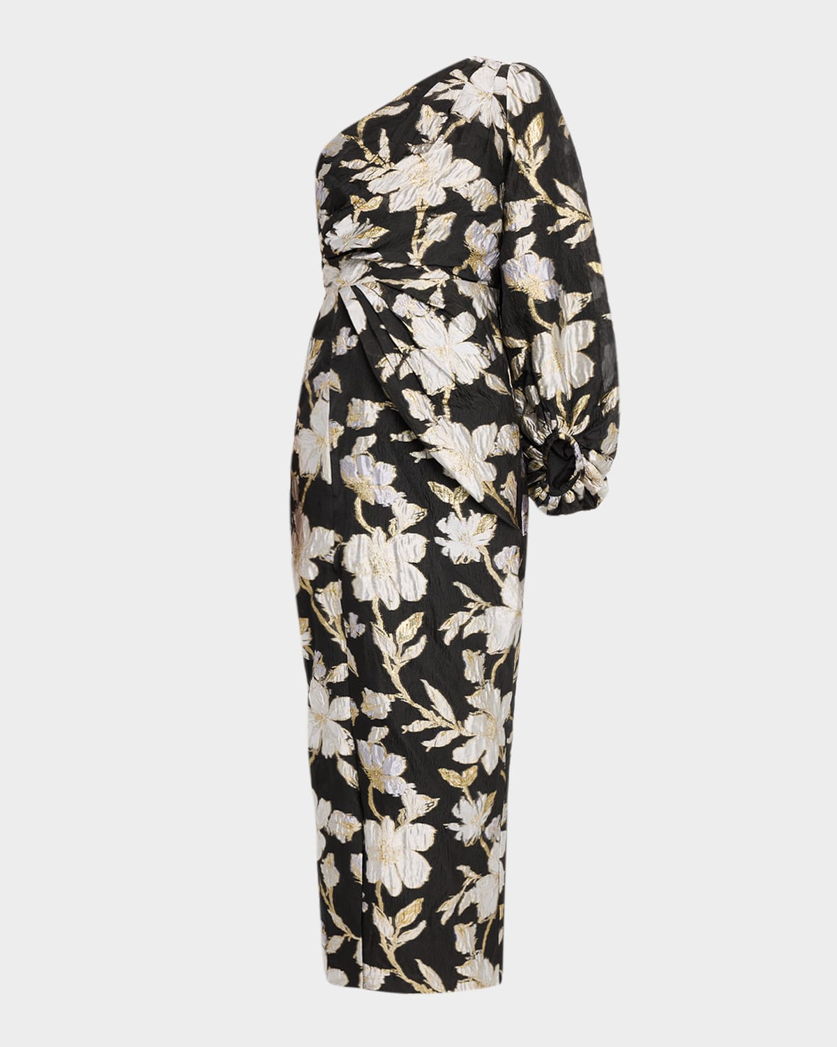 Milly Cher Floral Jacquard Maxi Dress