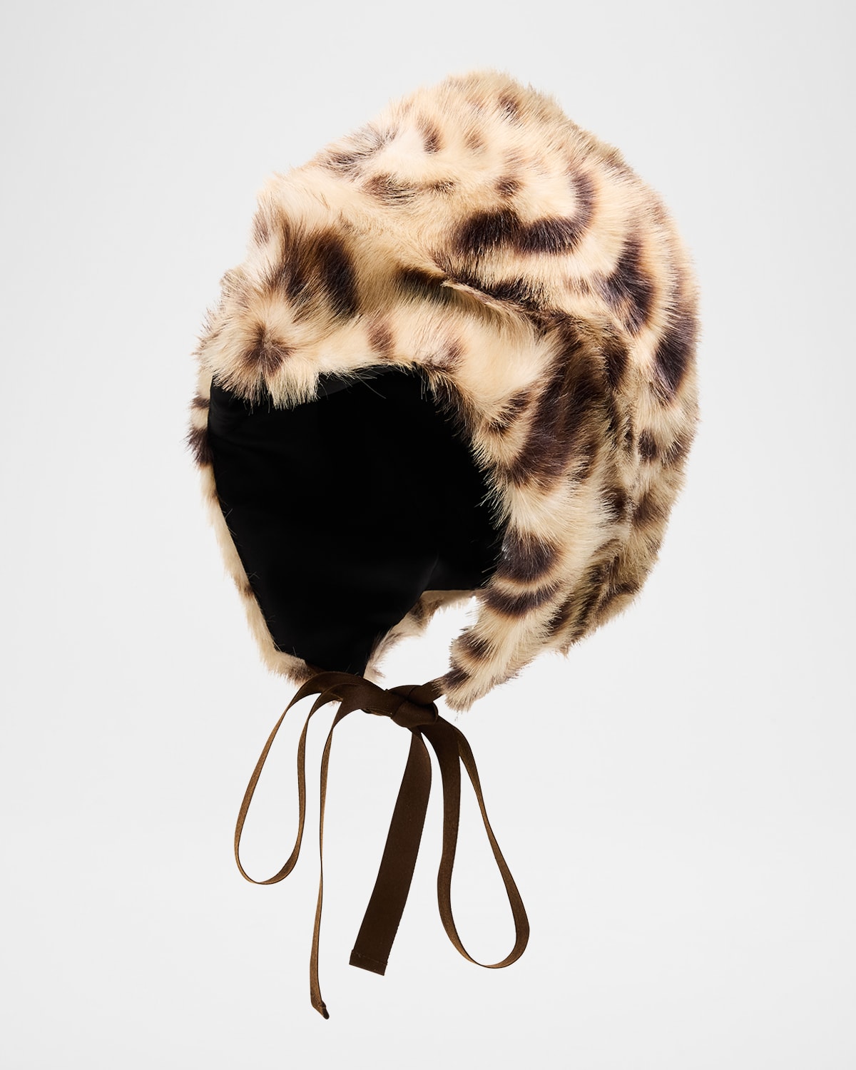 Aknvas Lynx Faux Fur Headdress In Multi