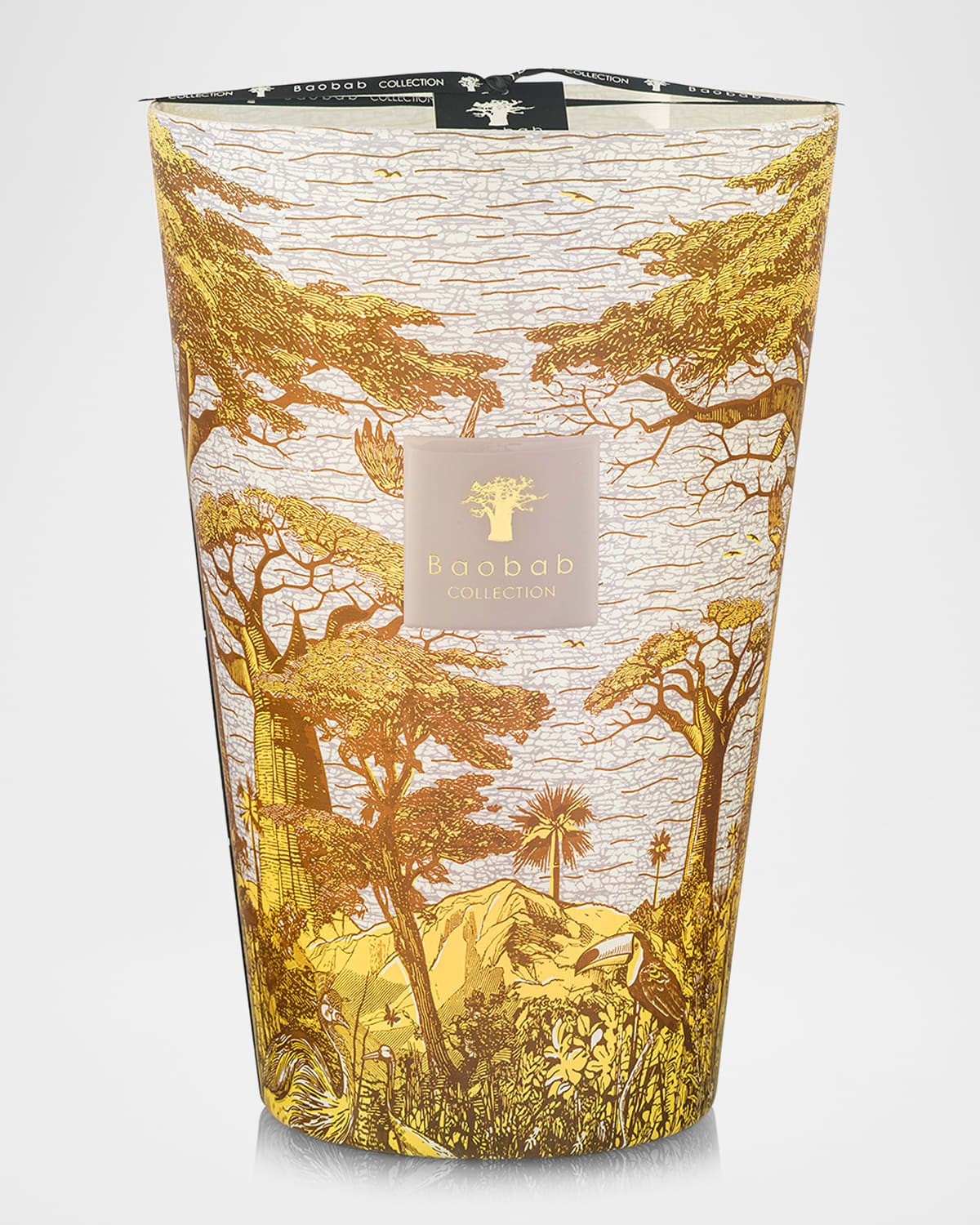 Baobab Collection Sacred Trees Bounkani 7-wick Max 35 Candle, 10.35 Kg In Yellow