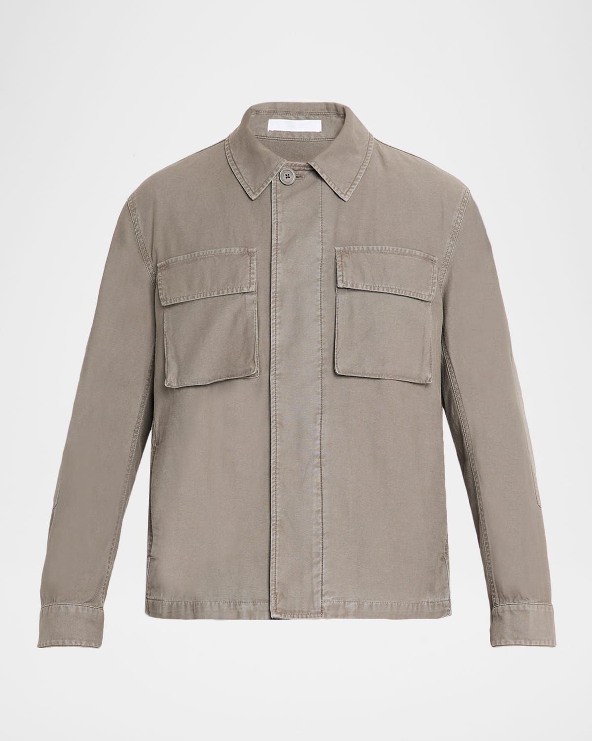 Helmut Lang Men's Garment-dyed Cotton Utility Jacket In Neutral