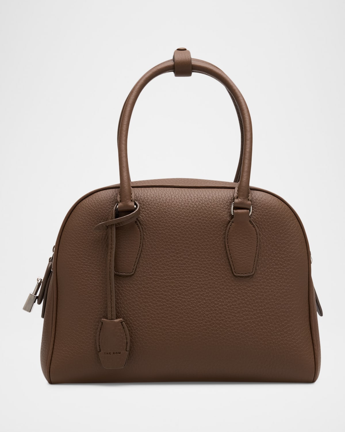 The Row India 10.0 Top-handle Bag In Calfskin Leather In Brown