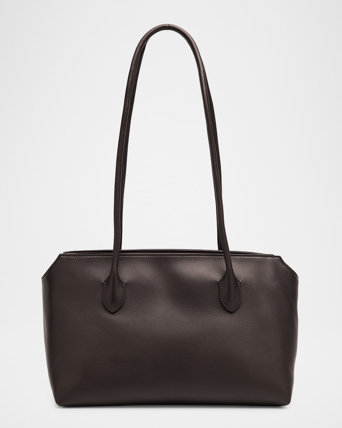 The Row Terrasse Leather Shoulder Bag In Brown