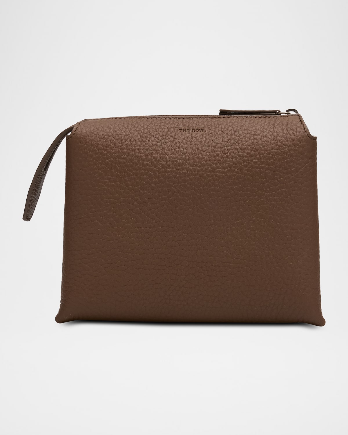 The Row Nu Mini Twin Crossbody Bag In Grain Leather In Green