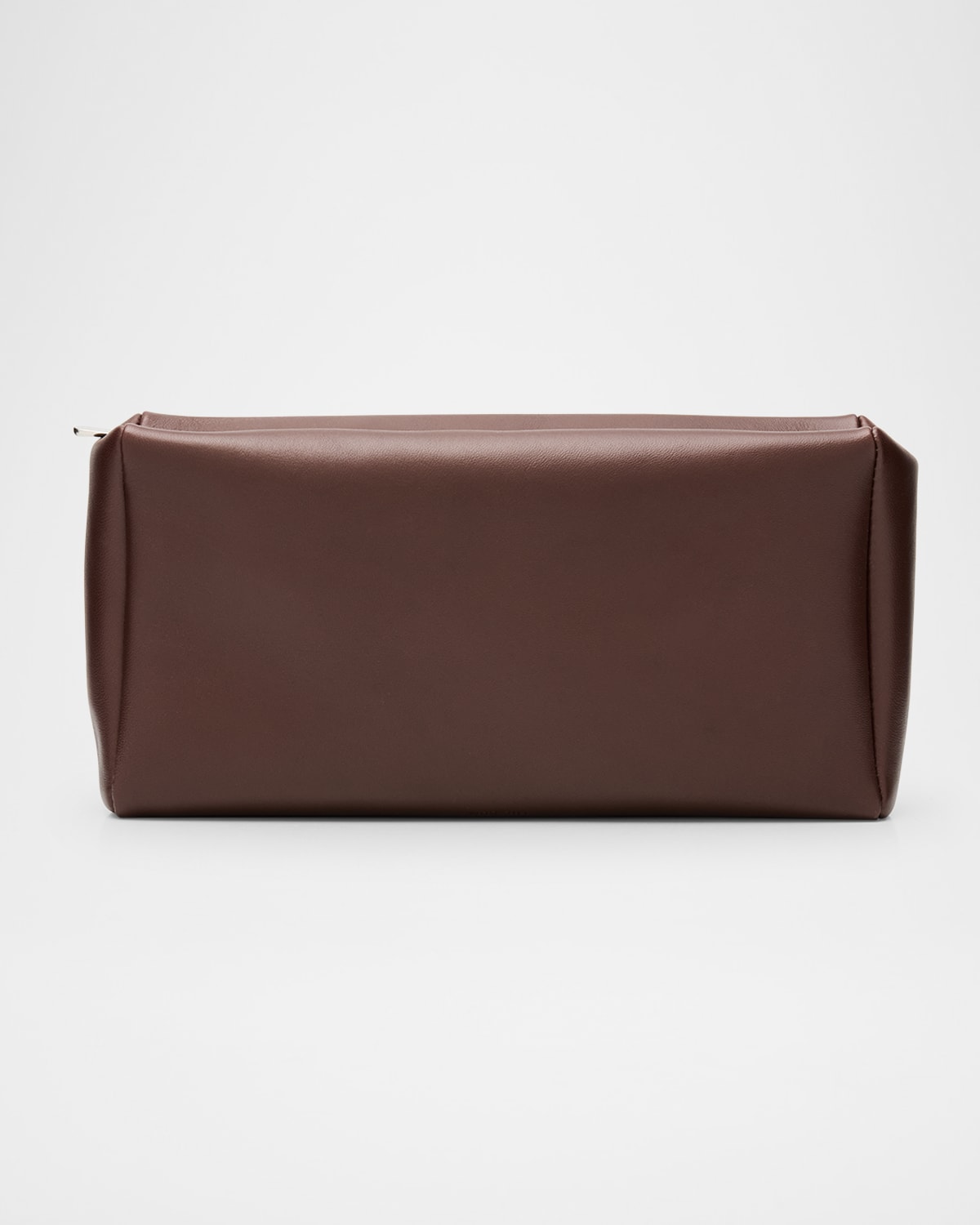 The Row Compact Clutch Bag In Nappa Leather In Brown