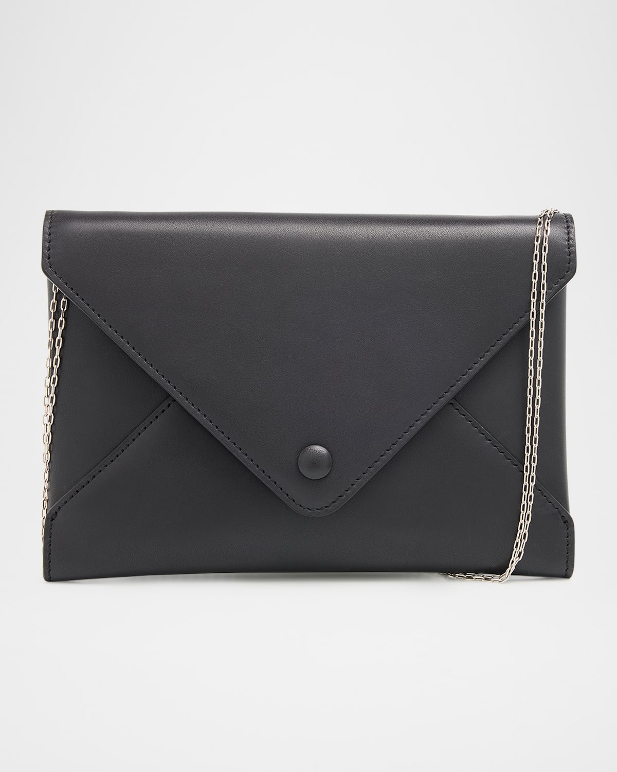 THE ROW Leather Envelope Clutch with Strap