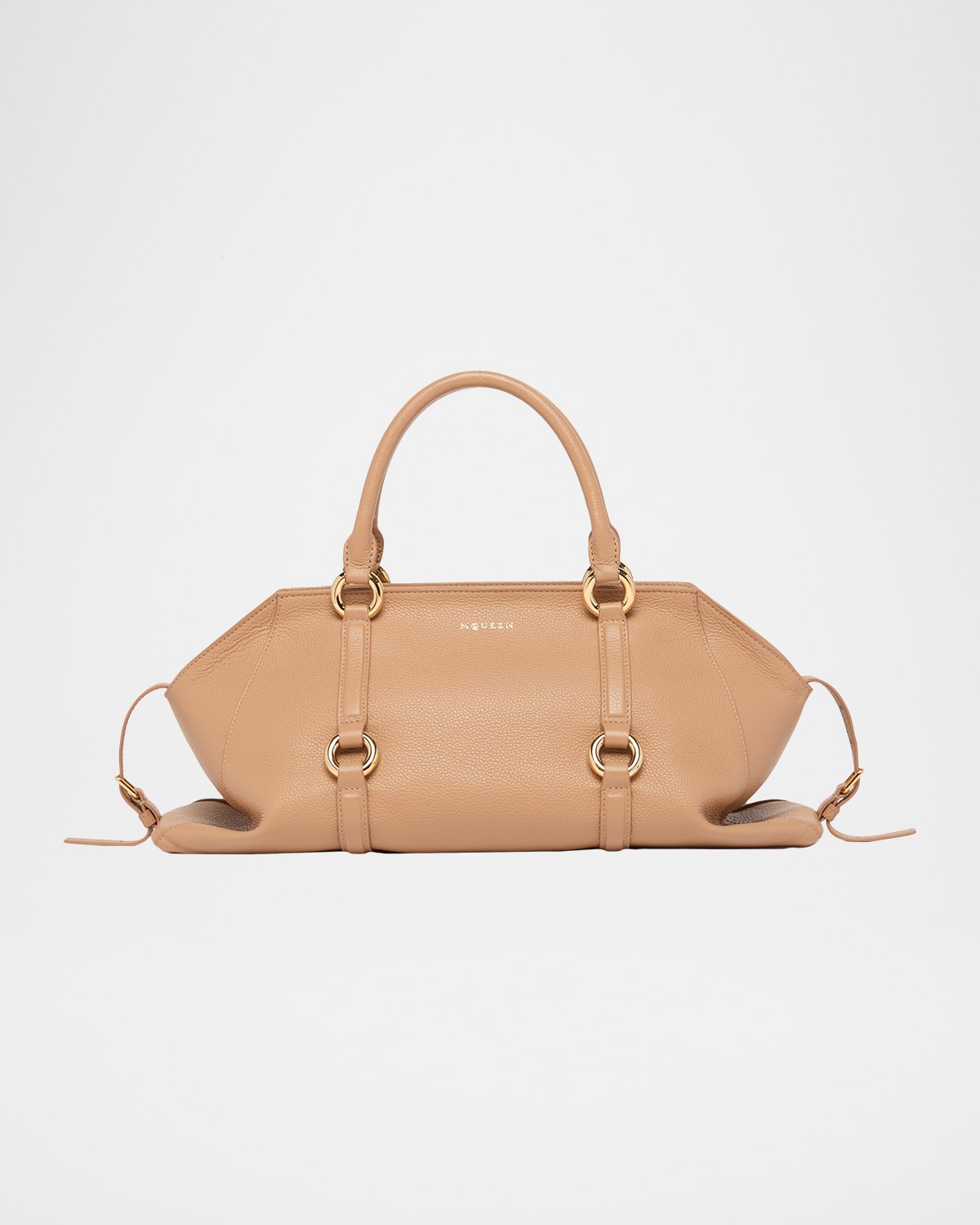Alexander Mcqueen Farringdon Medium Elongated Calf Leather Shoulder Bag