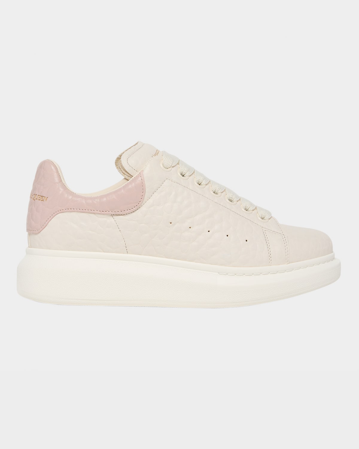 Alexander Mcqueen Oversized Leather Sneakers In Pink