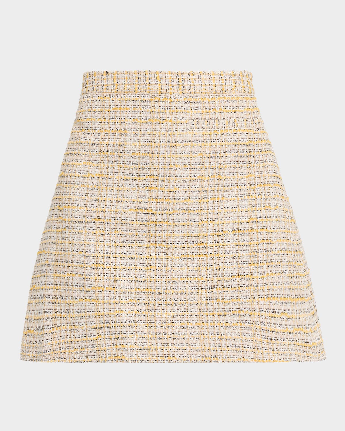 Theory A-line Tweed Mini Skirt In Neutral