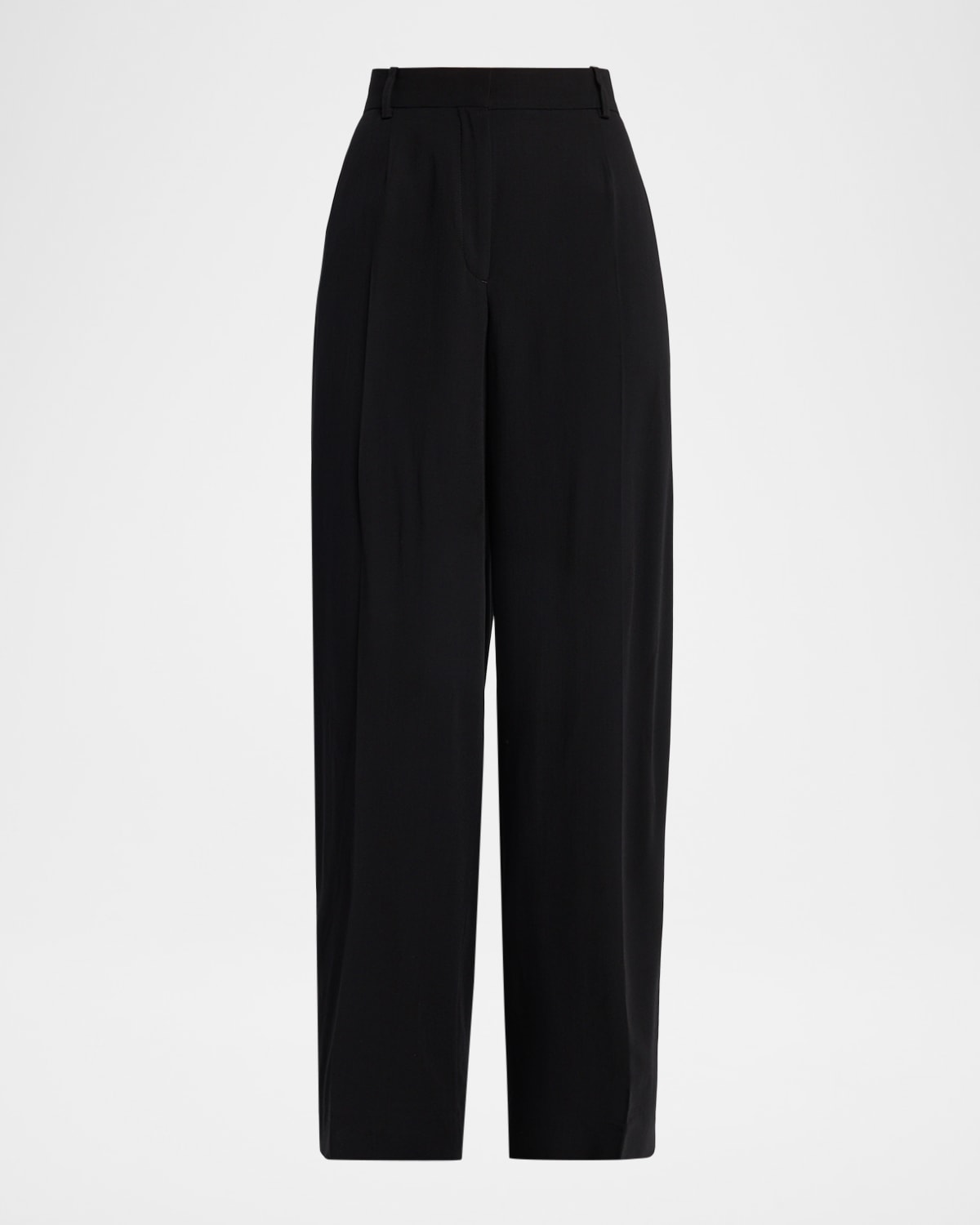 Totême Wide Fluid Trousers In Black