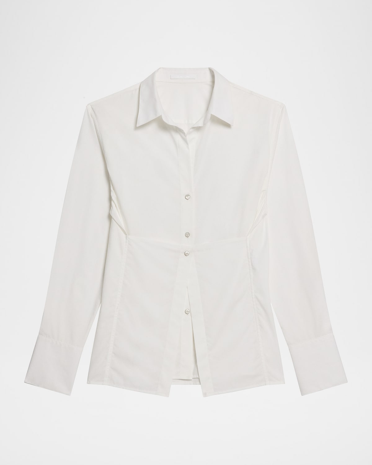 Helmut Lang Long-sleeve Apron Shirt In Animal Print