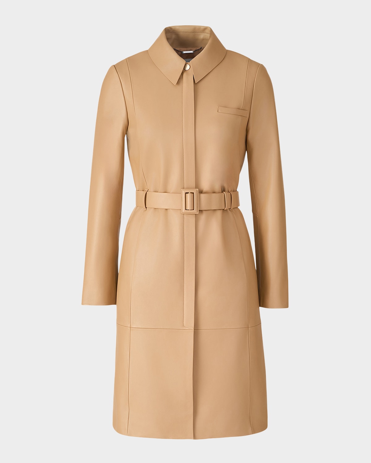 Soia & Kyo Wendy Slim Leather Top Coat