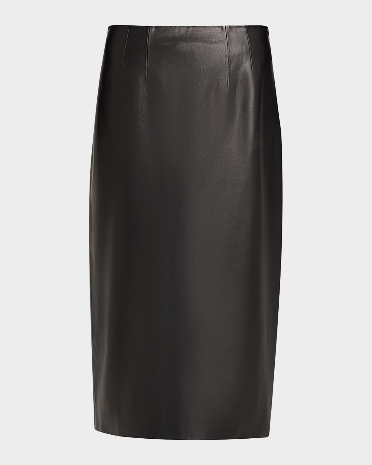 Veronica Beard Holmes Vegan Leather Pencil Skirt In Black