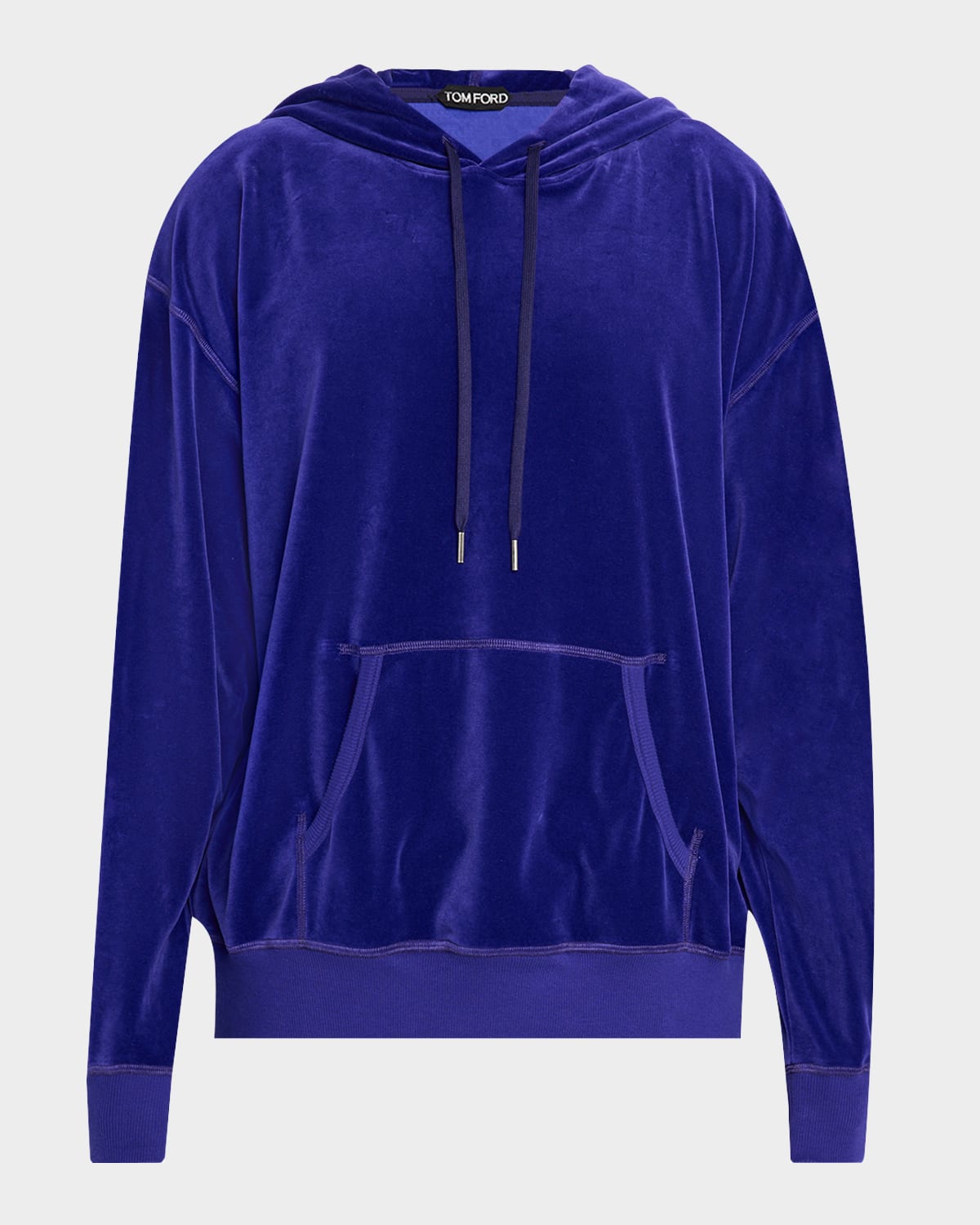TOM FORD Men 's Velour Pullover Hoodie