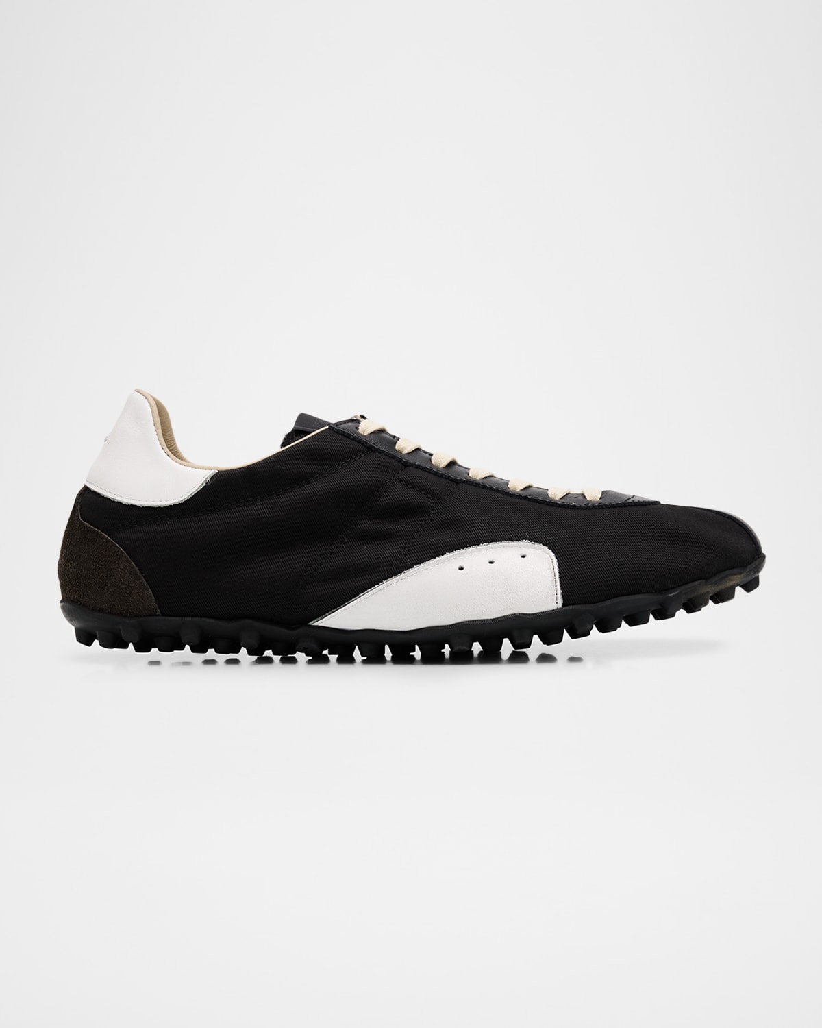 Maison Margiela Sprinters Canvas And Leather Low-top Sneakers