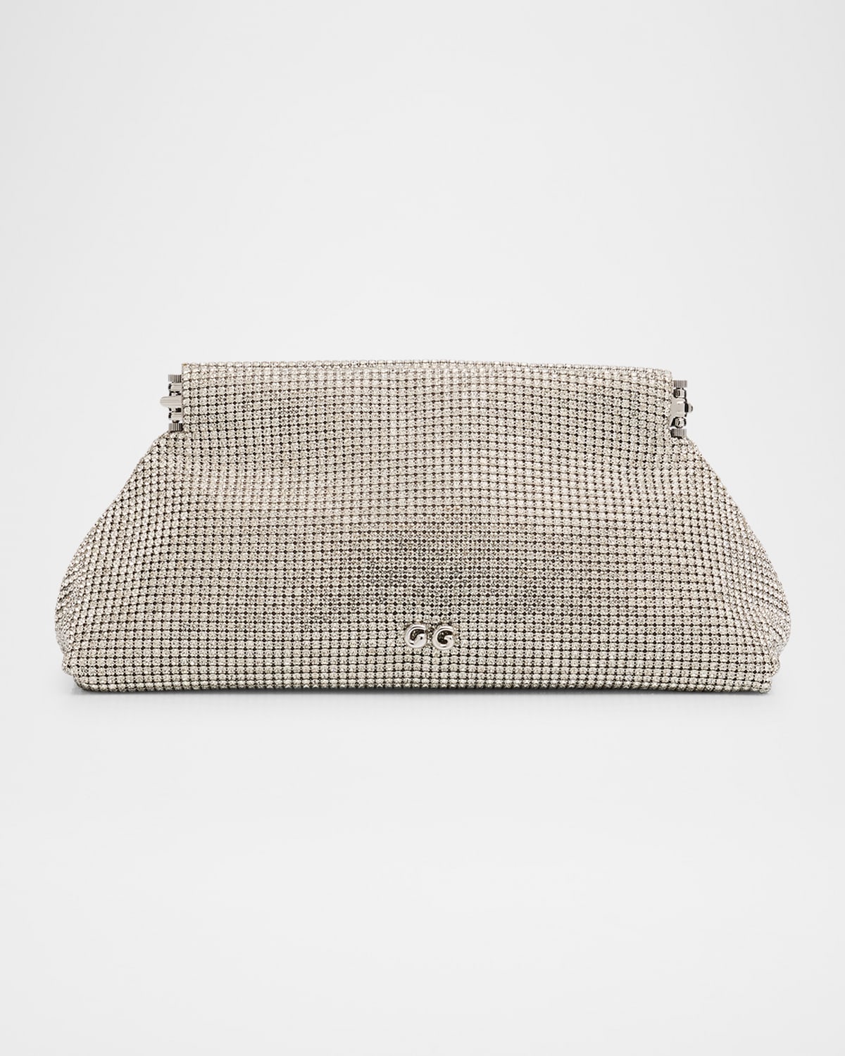 Cult Gaia Lillia Mini Glass Crystal Clutch Bag In Transparent