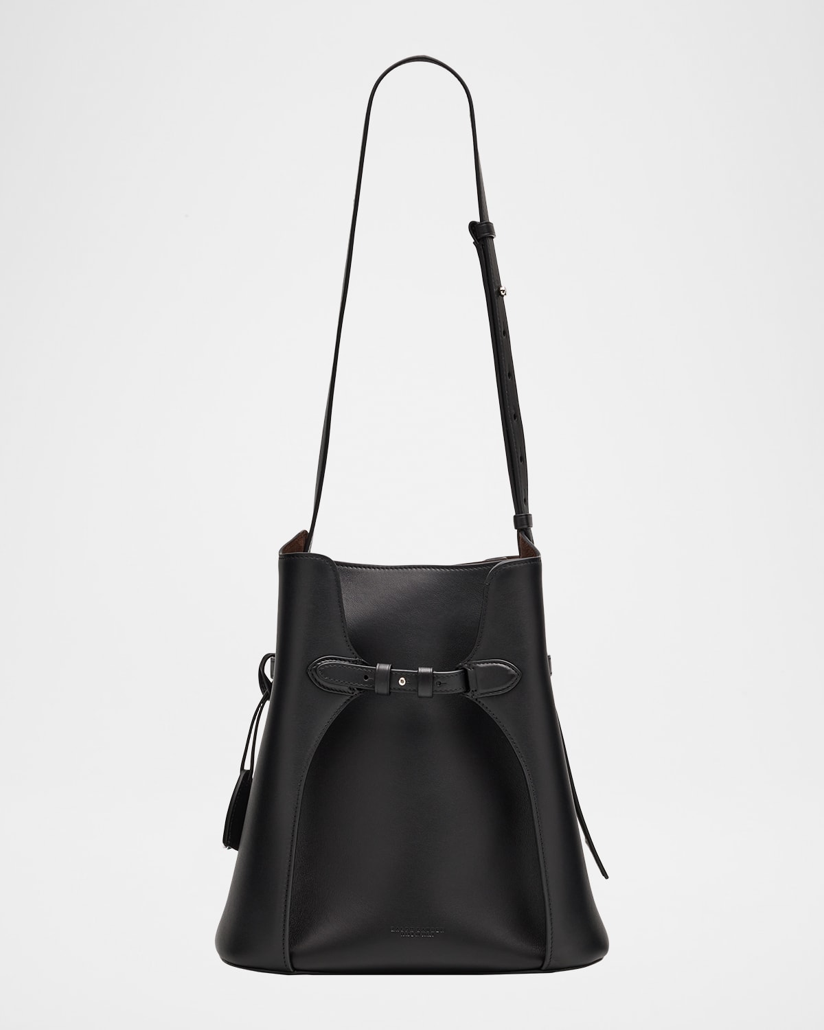Polo Ralph Lauren The Ralph Calfskin Bucket Bag In Black