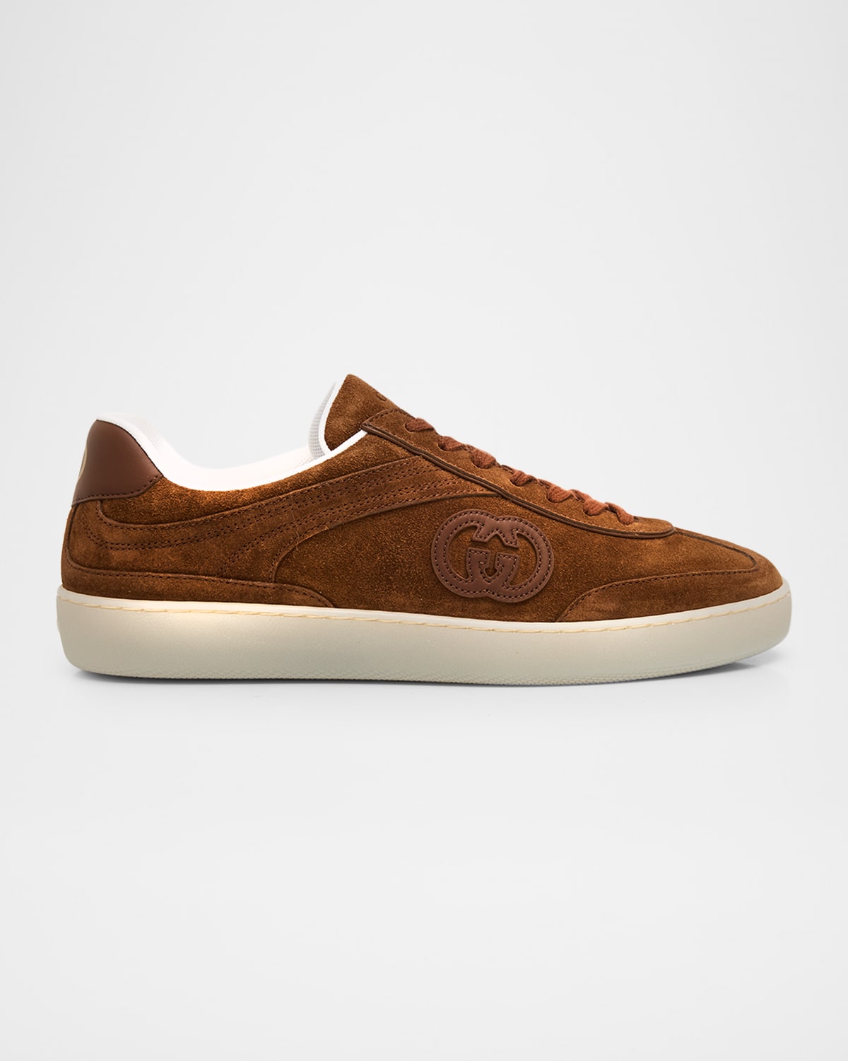 Gucci Men 's G75 Suede Low-Top Sneakers