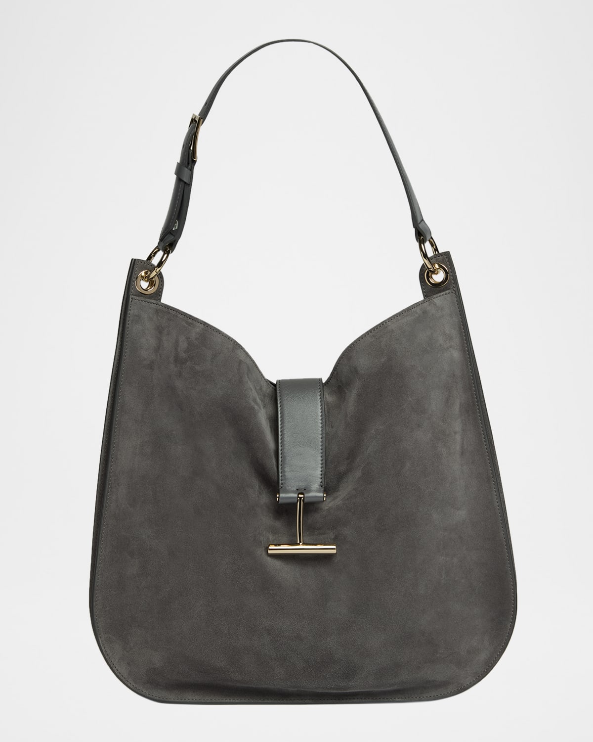TOM FORD Tara Large Suede Leather Crossbody Bag