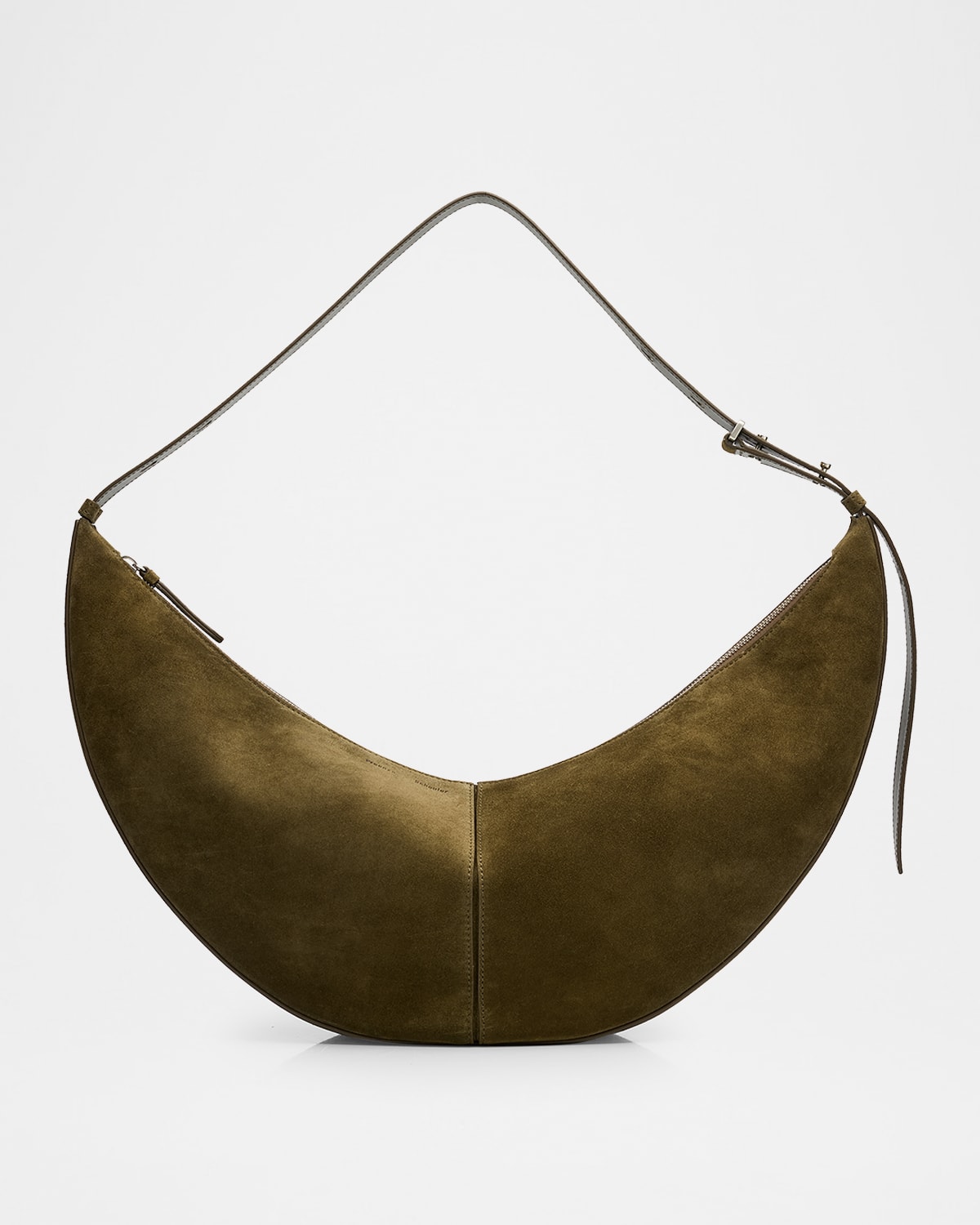 Proenza Schouler Slide Suede Hobo Bag In Green