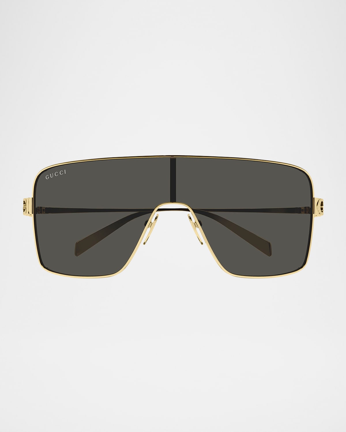 Gucci Block Bending 99mm Metal Shield Sunglasses