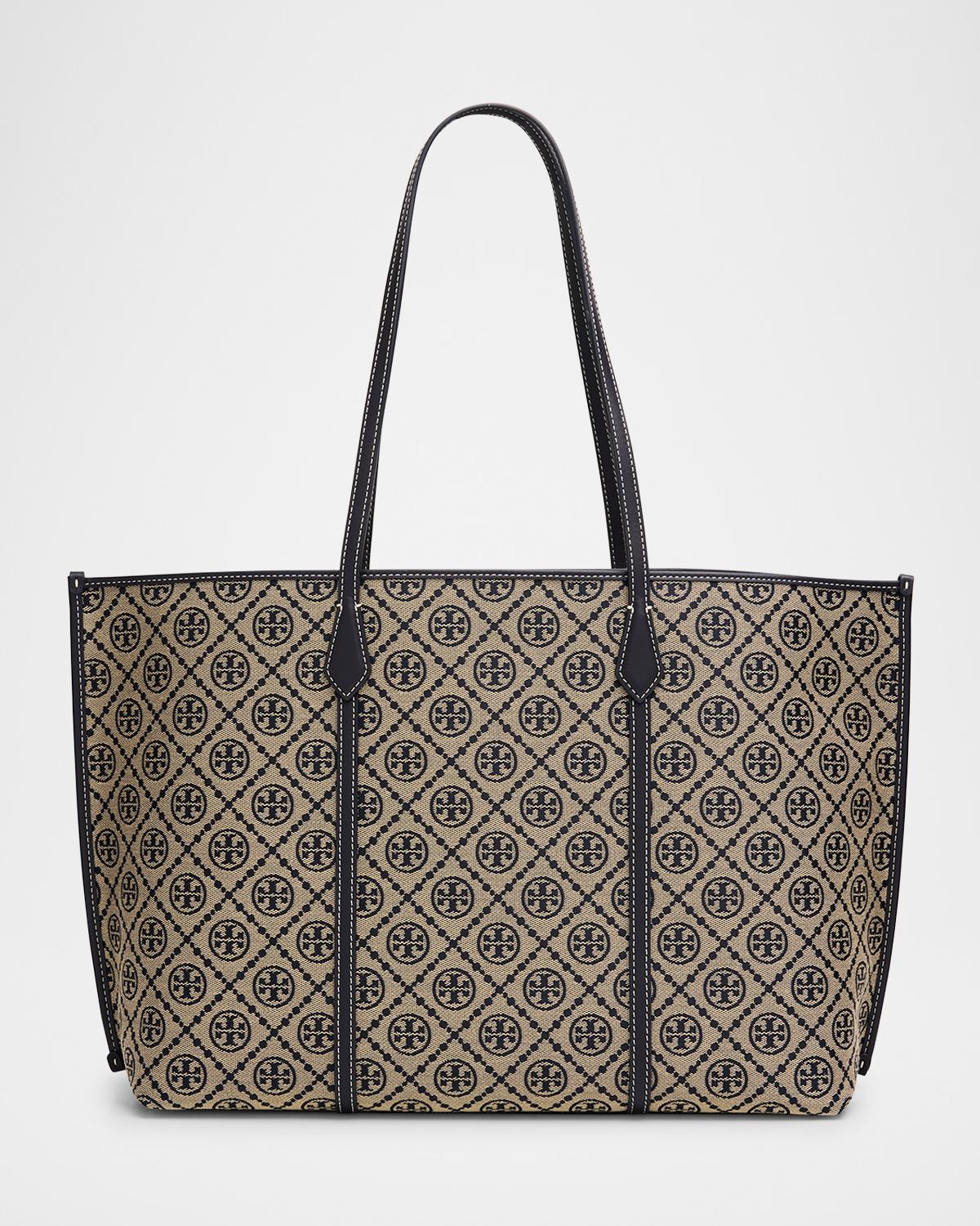 Perry Monogram Jacquard Tote Bag