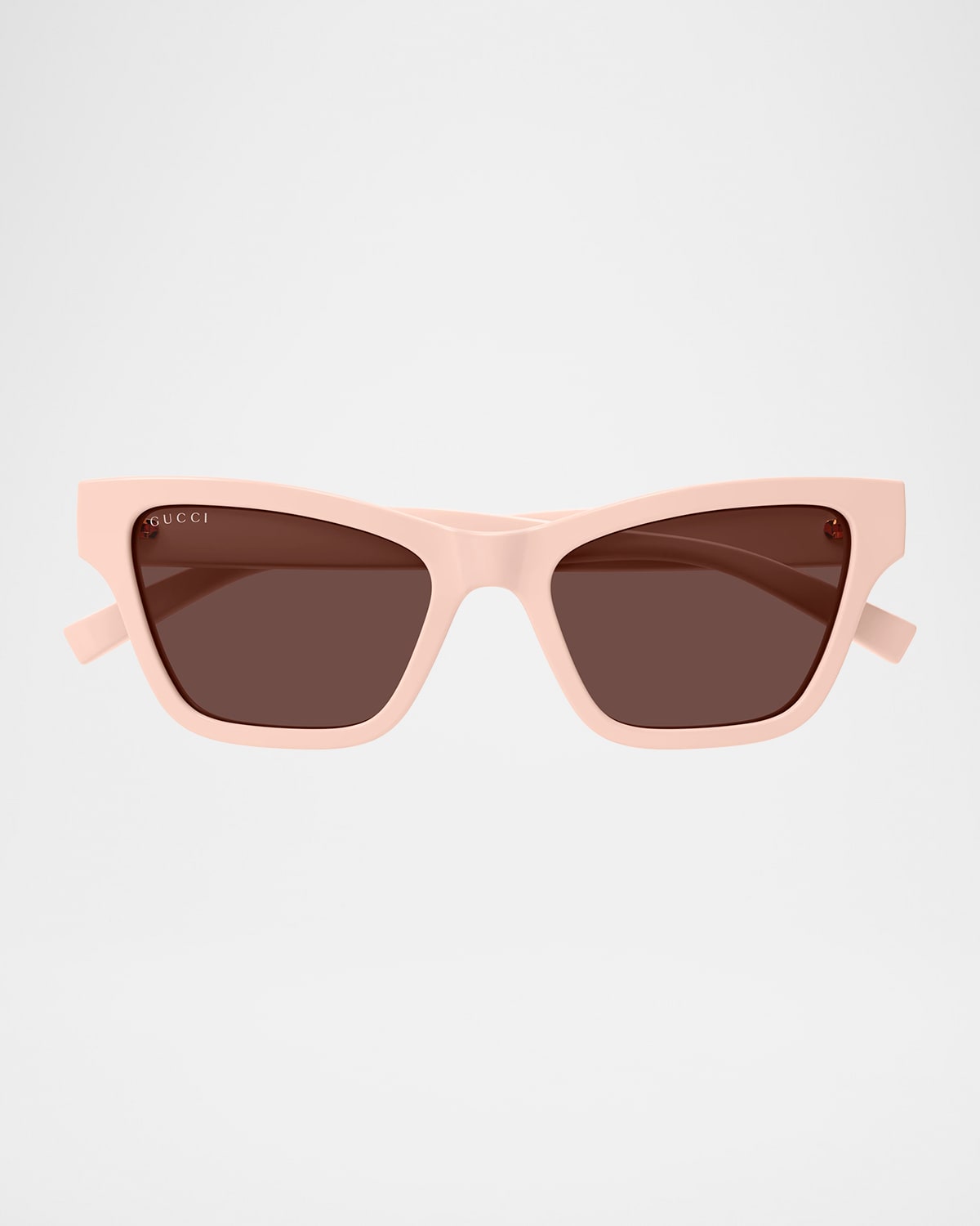 Gucci Lines 53mm Acetate Cat-eye Sunglasses In Pink