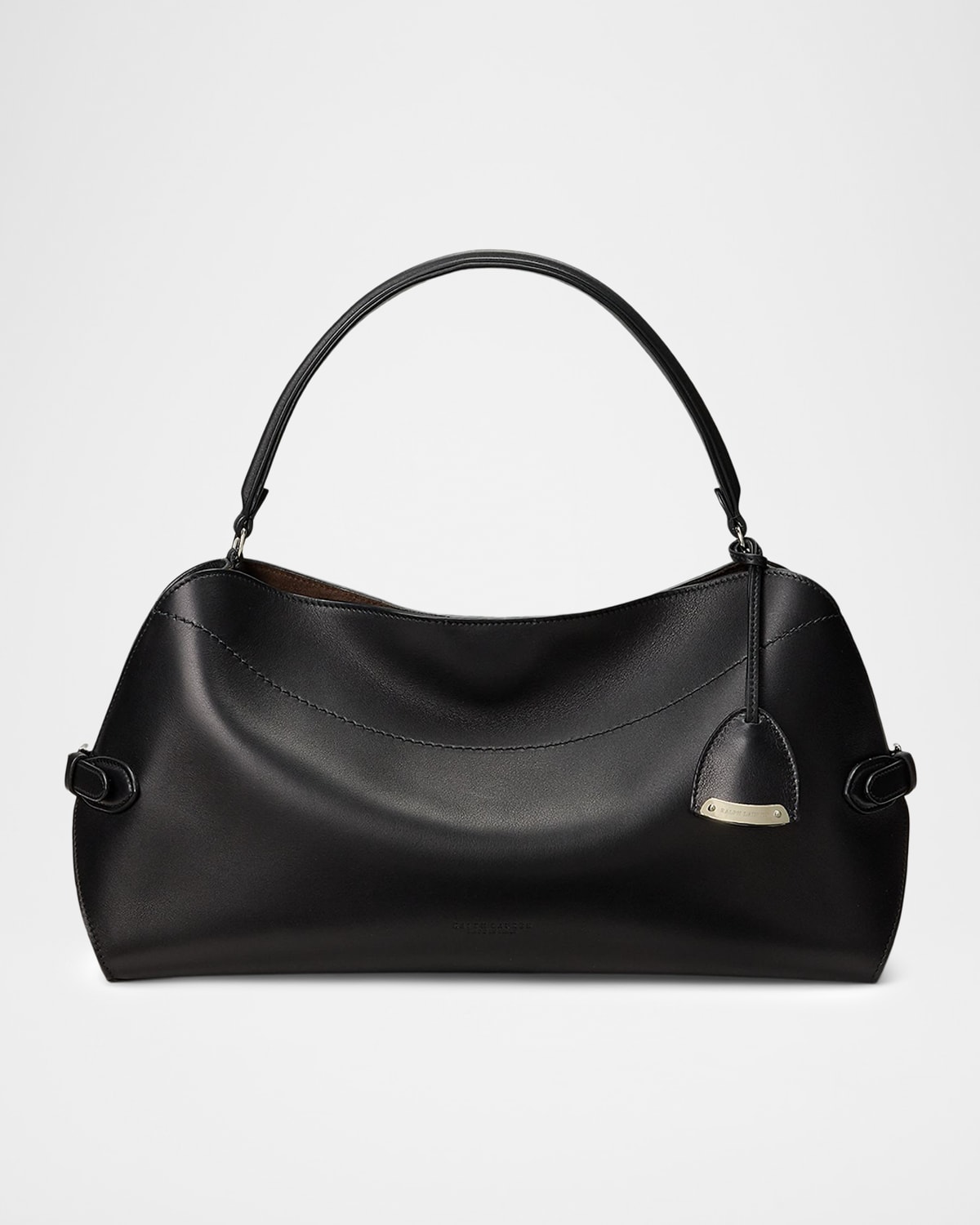 Polo Ralph Lauren The Ralph Calfskin Shoulder Bag In Black
