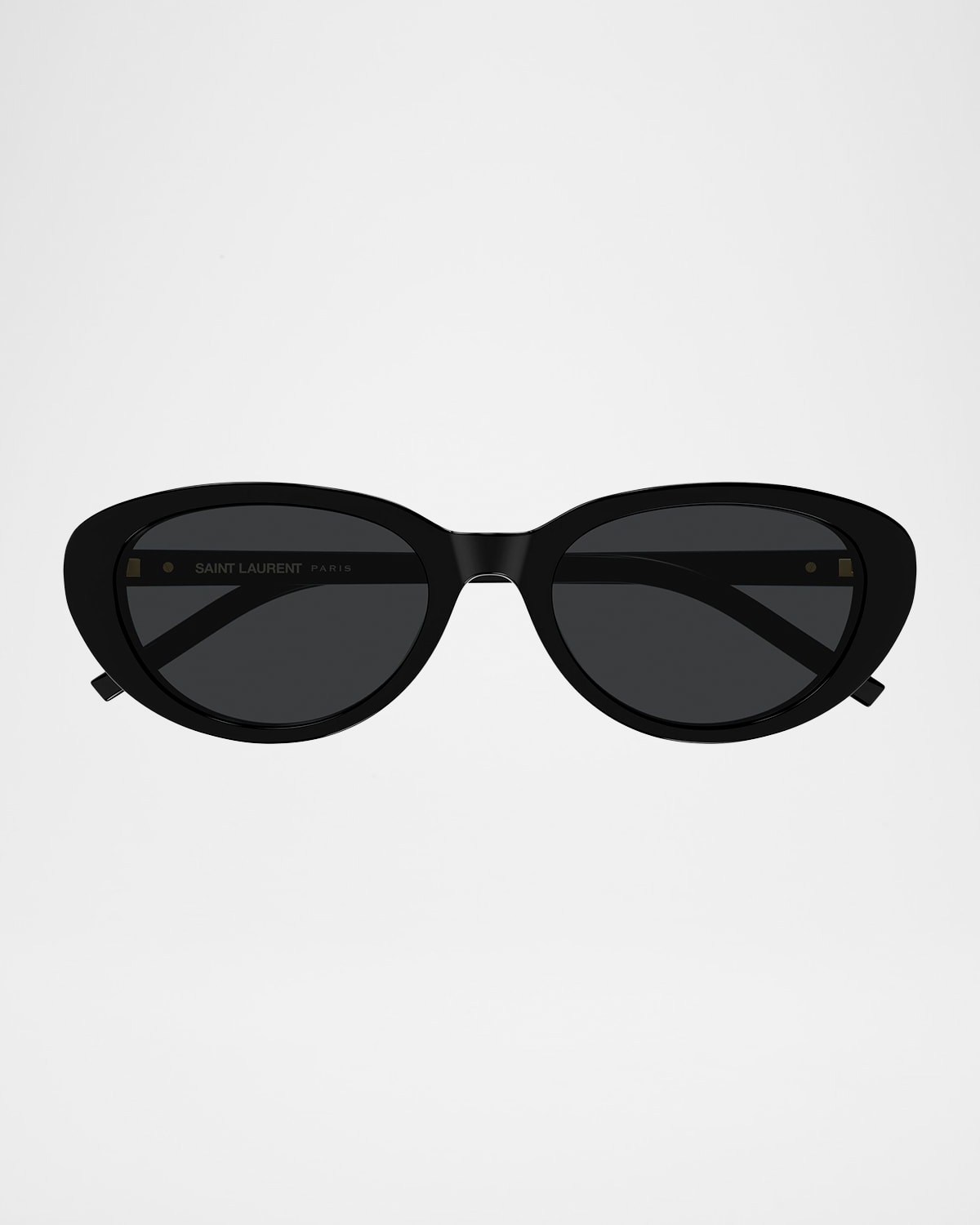 Saint Laurent 55mm Acetate Cat-eye Sunglasses In Black