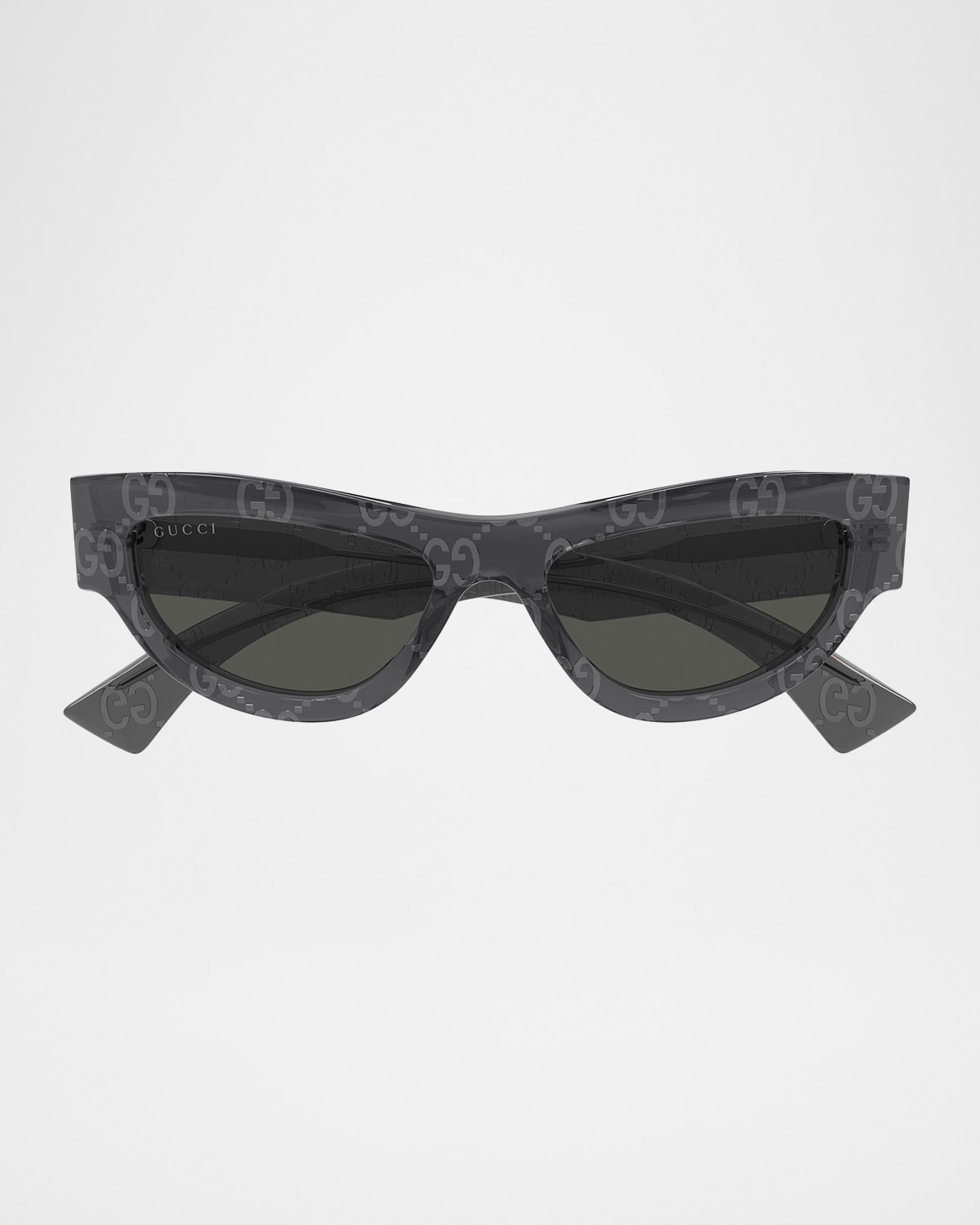 Gucci Miami Logo 53mm Acetate Cat-Eye Sunglasses