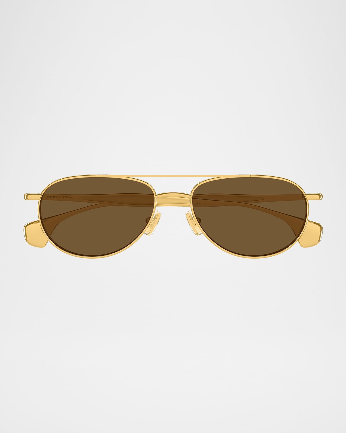 Bottega Veneta Fin 53mm Metal Aviator Sunglasses
