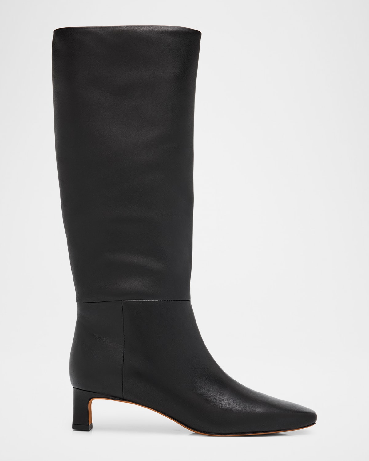 Vince Harlan Leather Knee-high Boots In Black